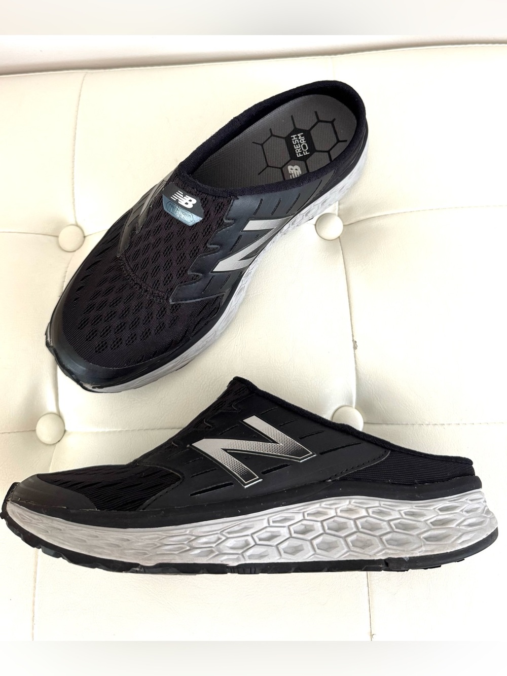 New Balance Black Slip-On Mule Sneaker